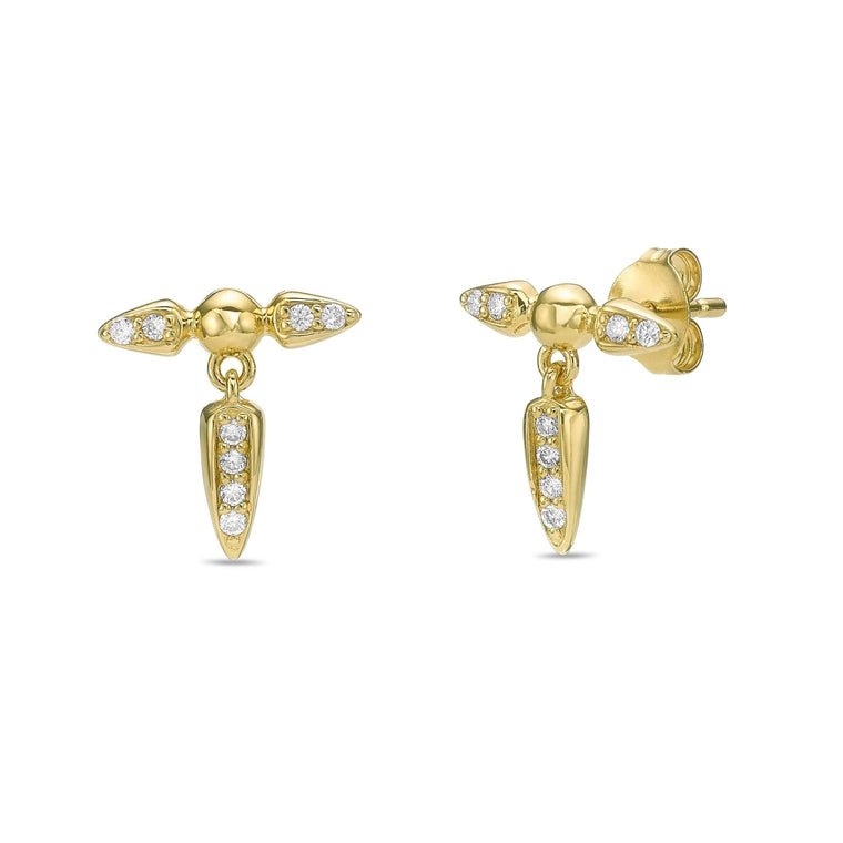 Lab Grown Diamond Spike Dangle Earring