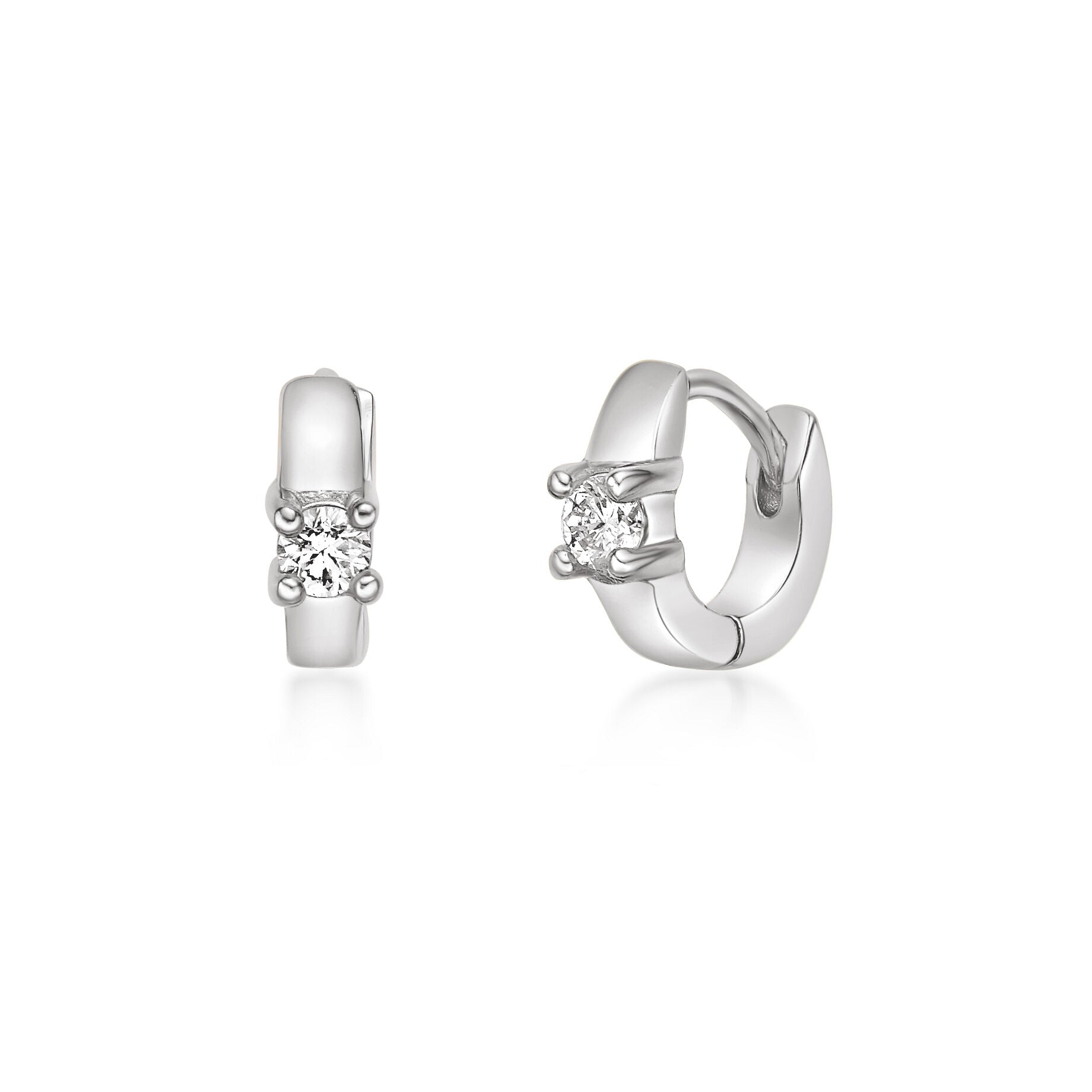 Lab Grown Diamond  Huggie Earrings