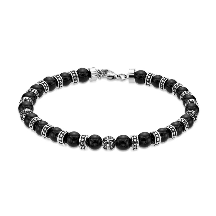 Beaded Bracelet in Stainless Steel