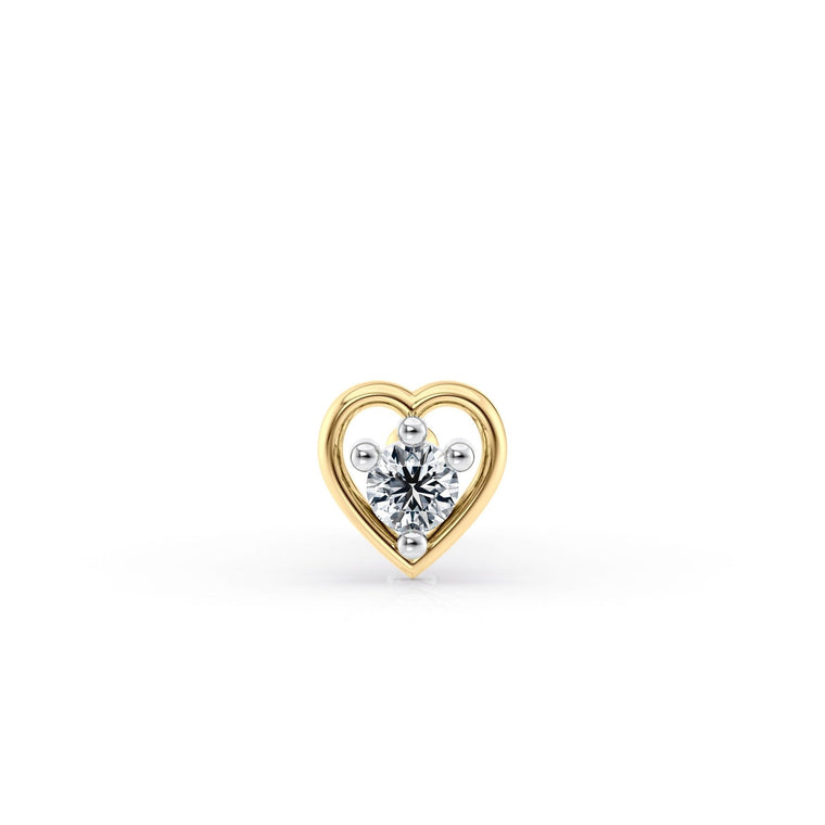18 G (1.0 mm) Straight-Stud Nose Ring in 14K Yellow Gold