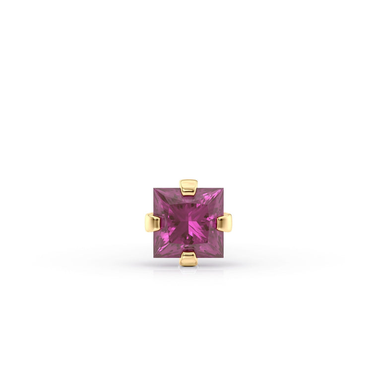 14K Cubic Zirconia Nose Stud - 20G
