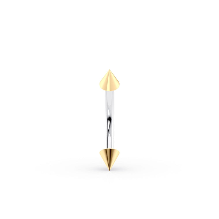 Banana Pin Eyebrow Piercing - 14G