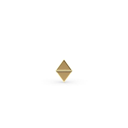 Diamond Titanium and 14K Gold Labret - 16G