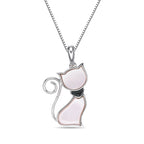 Mother of Pearl Cat Pendant