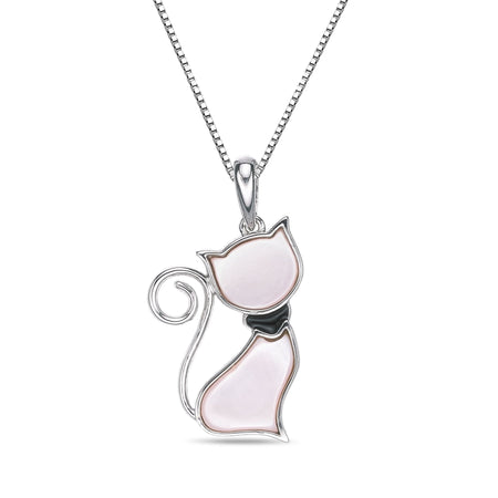 Mother of Pearl Cat Pendant