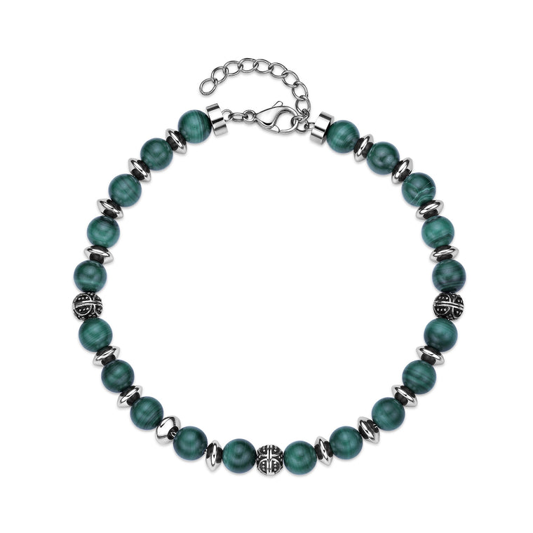 Beaded Bracelet in Stainless Steel