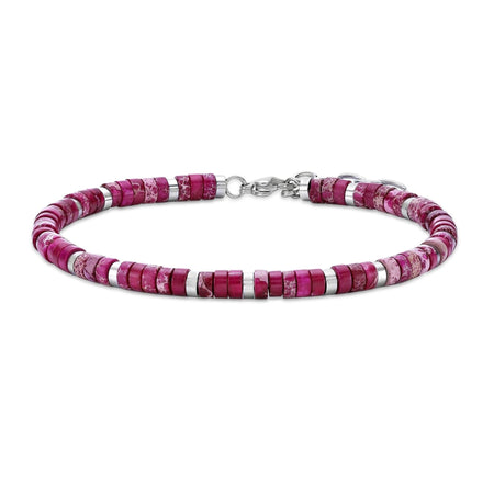 Beaded Bracelet in Stainless Steel