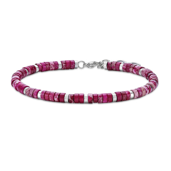 Beaded Bracelet in Stainless Steel