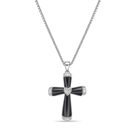 Black Onyx Cross Pendant