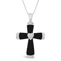 Black Onyx Cross Pendnat