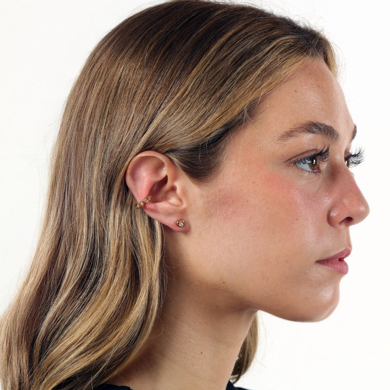 Hexagon Ear Cuff