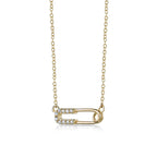 Lab Grown Diamond Paperclip Necklace