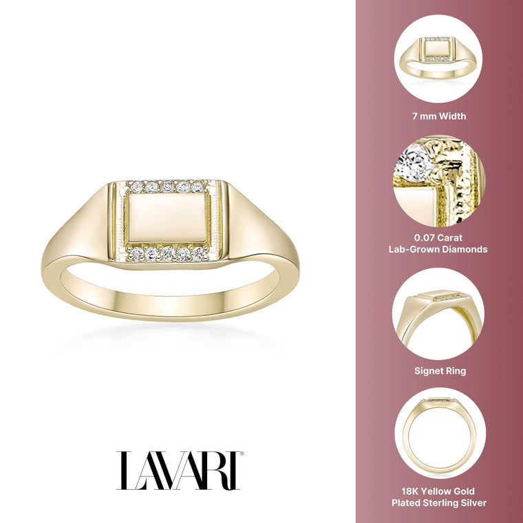 Rectangle Signet Ring