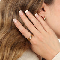 Slash Signet Ring