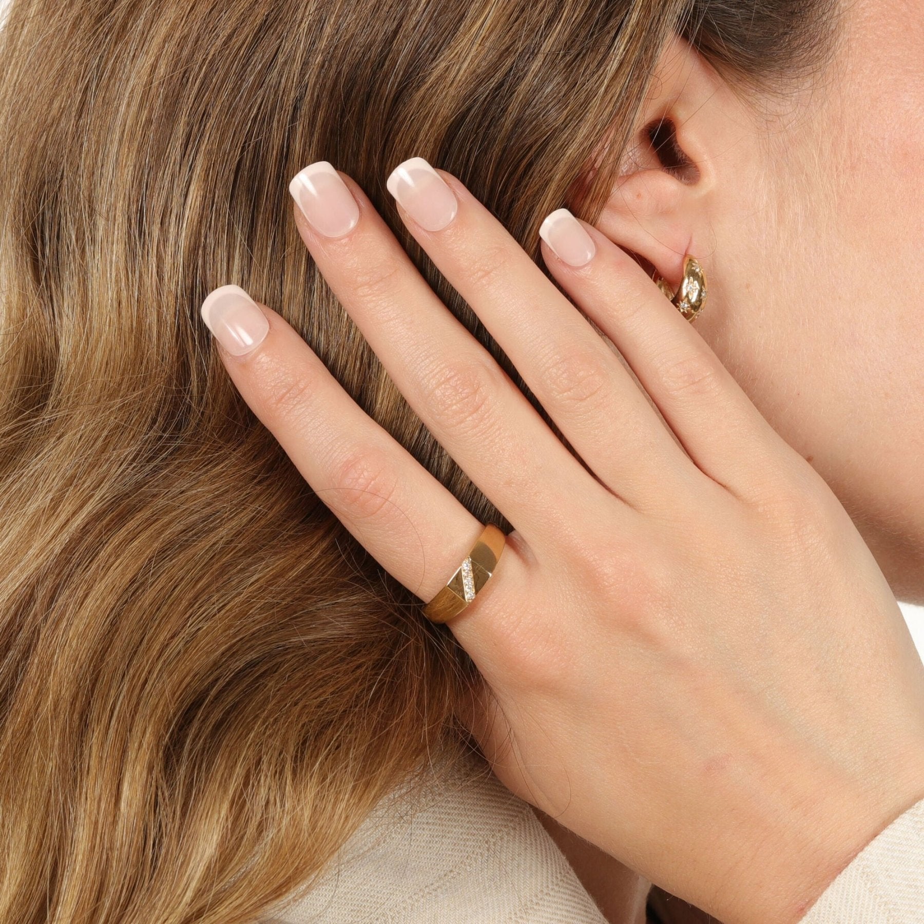 Slash Signet Ring