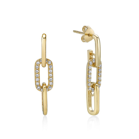 Large Dangle Chain Earrings