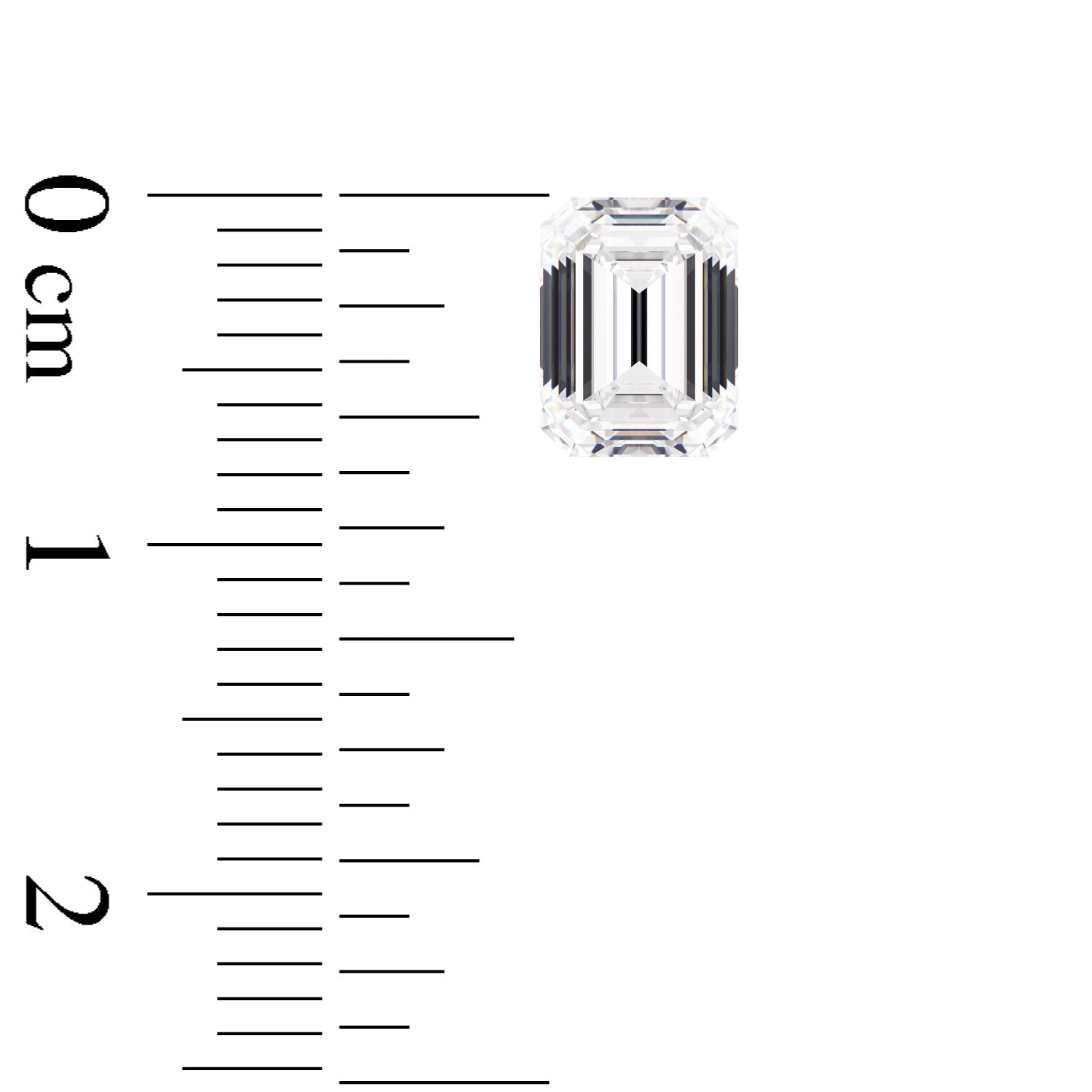 IGI Certified Emerald Cut Lab Grown Diamond (D-F Color VS1-VVS2 Clarity)