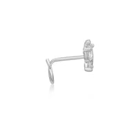 14K Gold Butterfly 0.10 Carat Lab Grown Diamond Nose Screw - 20G