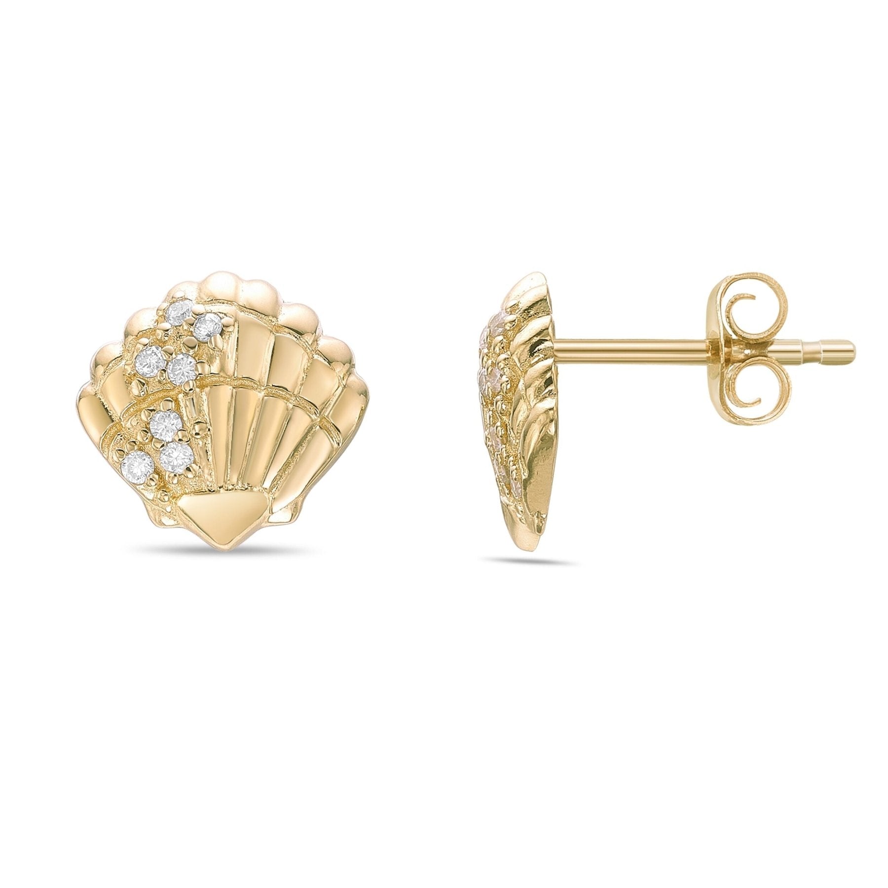 Shell Stud Earrings