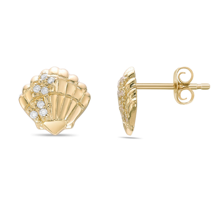 Shell Stud Earrings