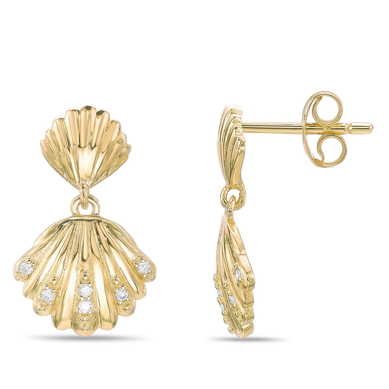 Dangle Shell Earrings