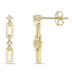Paperclip Chain Dangle earrings