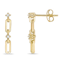 Paperclip Chain Dangle earrings