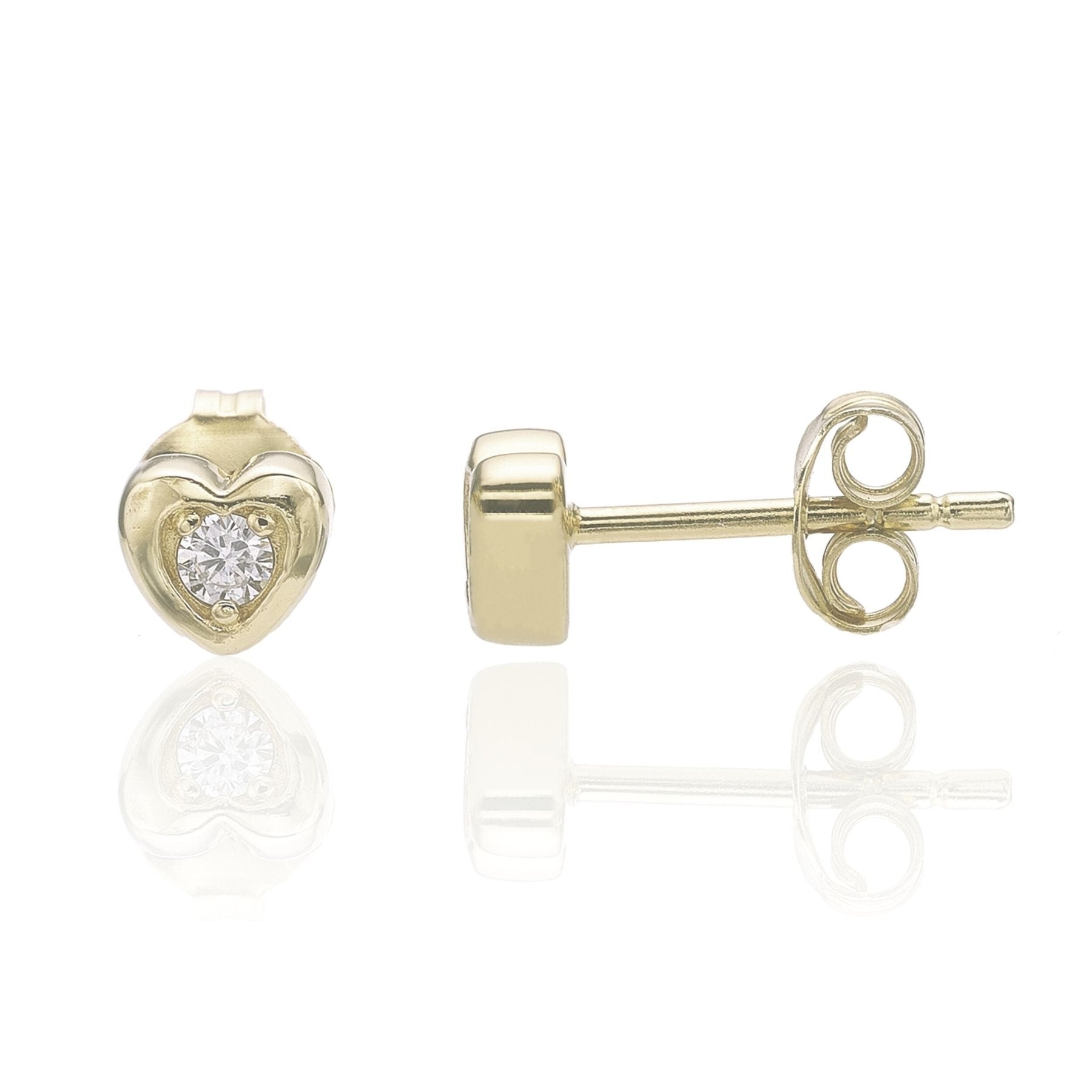 Heart Stud Earrings