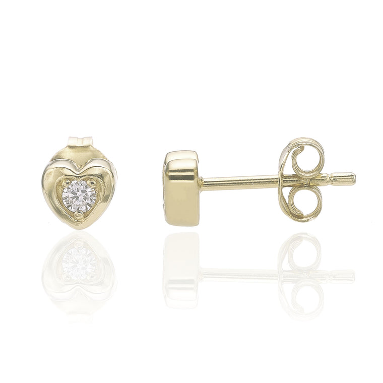 Heart Stud Earrings