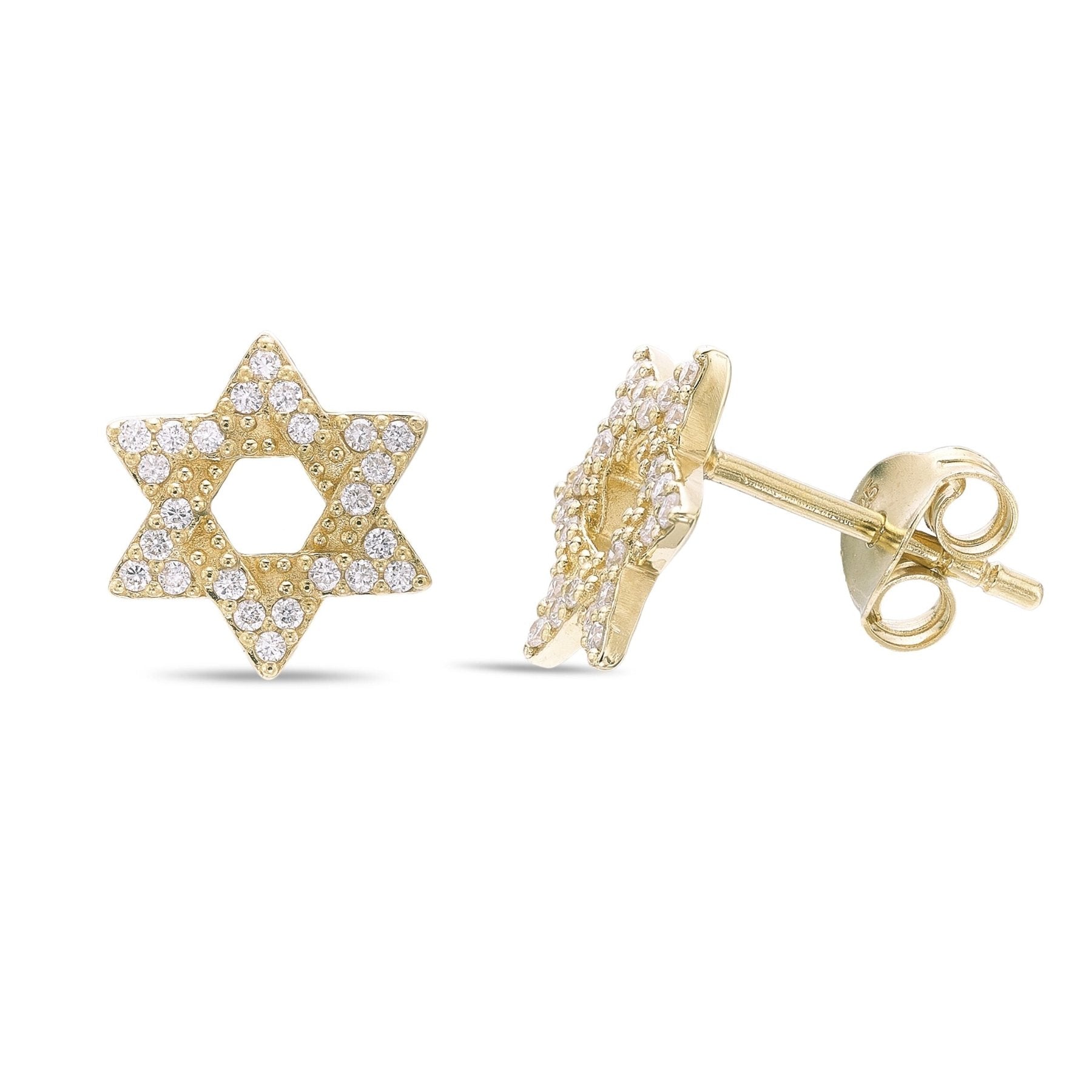 Star Of David Stud Earrings