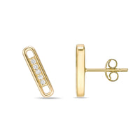 Oval Stud Earring