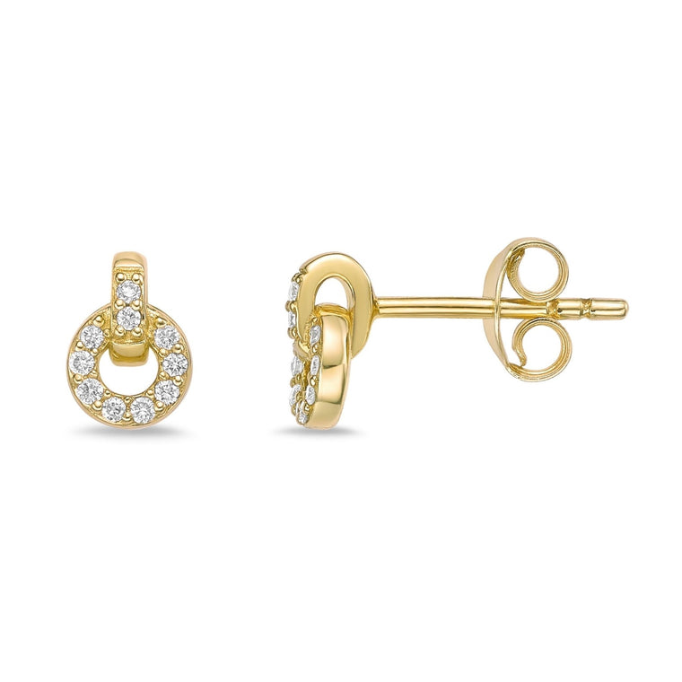 Lab Grown Diamond Small Chain Studs