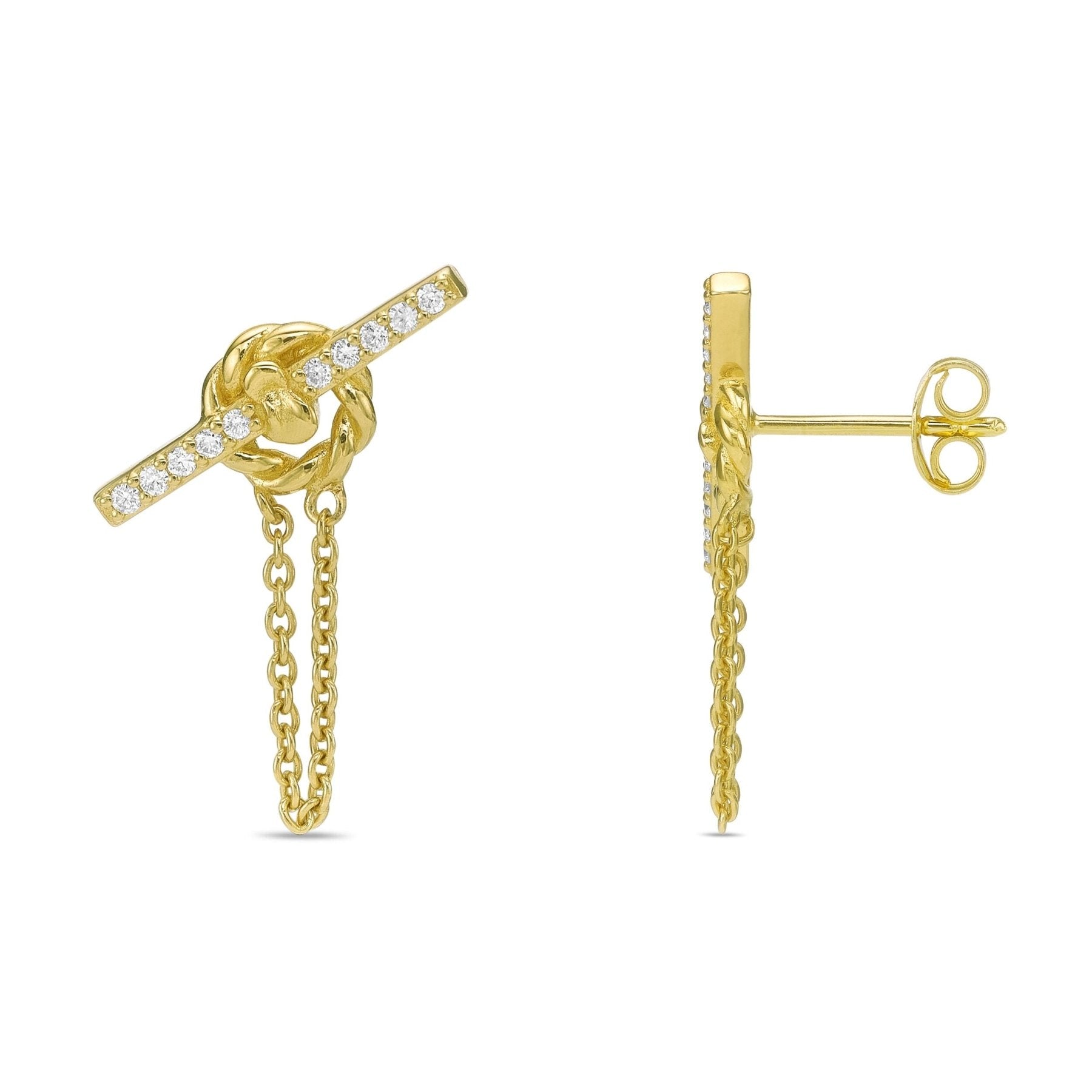 Toggle Dangle Earrings