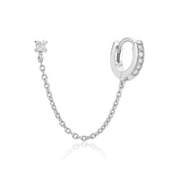 Chain Stud and Huggie Earring