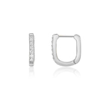 Rounded Square Hoop Earrings