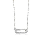 Lab Grown Diamond Paperclip Necklace
