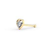 18 G (1.0 mm) Straight-Stud Nose Ring in 14K Yellow Gold