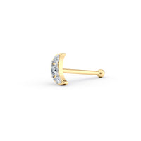 18 G (1.0 mm) Straight-Stud Nose Ring in 14K Yellow Gold