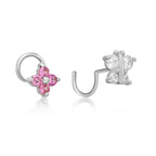 22 G (0.6 mm) Curve Nose Ring in 14K White Gold