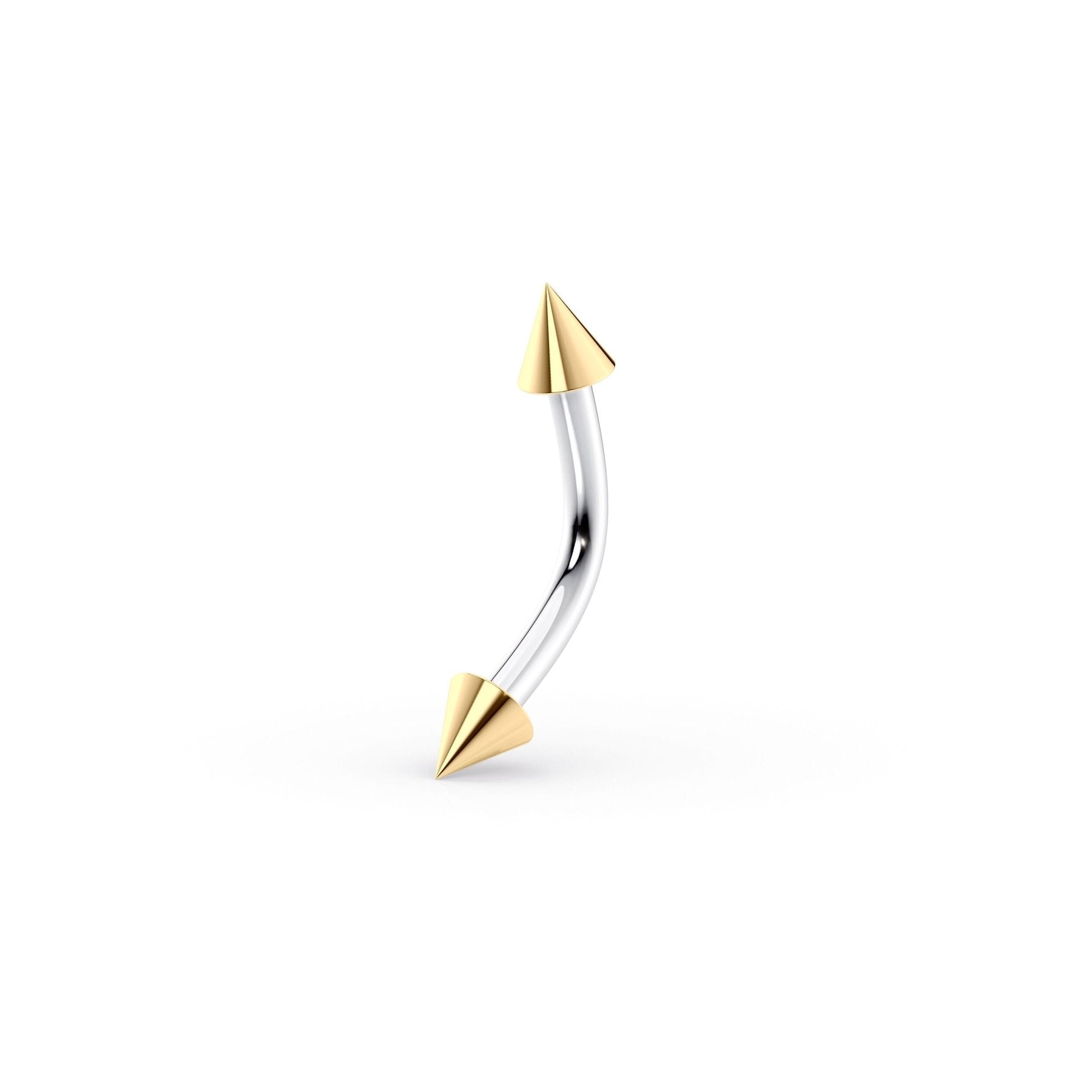 Banana Pin Eyebrow Piercing - 14G