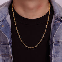 Thin Chain in Gold Ion Plated Stainless Steel