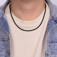 Thin Chain in Black Ion Plated Stainless Steel