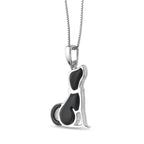Black Onyx Dog Pendant