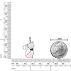 Mother of Pearl Cat Pendant
