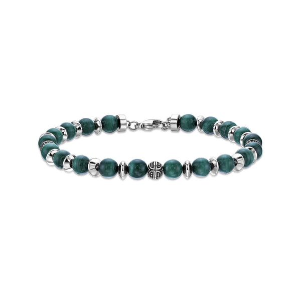 Beaded Bracelet in Stainless Steel