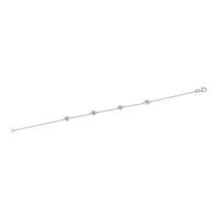 Birthstone Station Bracelet in Sterling Silver