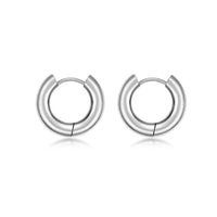 Plain Hoop Earring in Stainless Steel