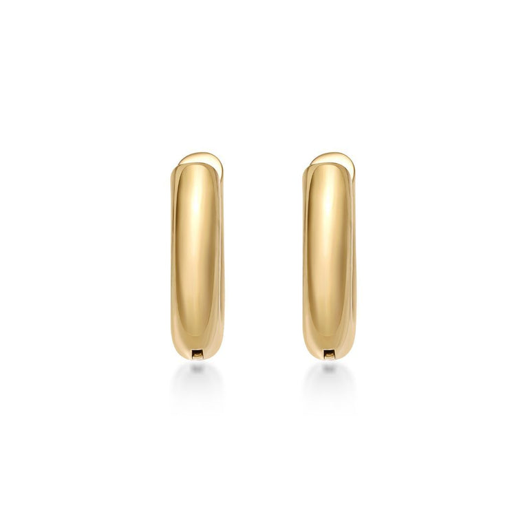 Plain Hoop Earring in Gold Ion Plated Stainless Steel
