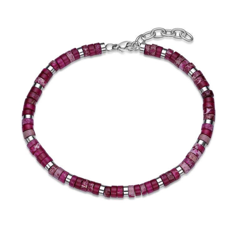 Beaded Bracelet in Stainless Steel