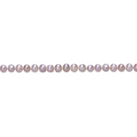 Pink Pearl Necklace with Sterling Silver, 16"